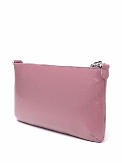 Shop By Far Holly Leather Shoulder Bag In Rosa