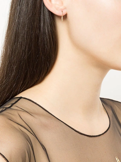 Shihara Diamond Post Earring 0202 In Metallic