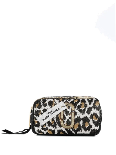 Shop Marc Jacobs The Trompe L'oeil Snapshot Pouch In Brown