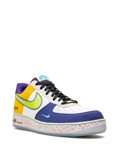 Shop Nike Air Force 1 07 Lv8 "what The La" Sneakers In Blue