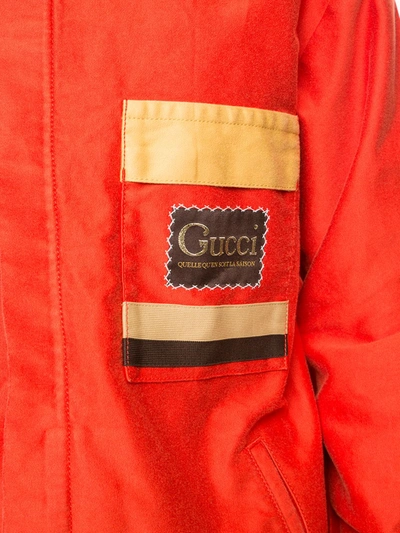 Shop Gucci Orgasmique Oversized Jacket In Orange