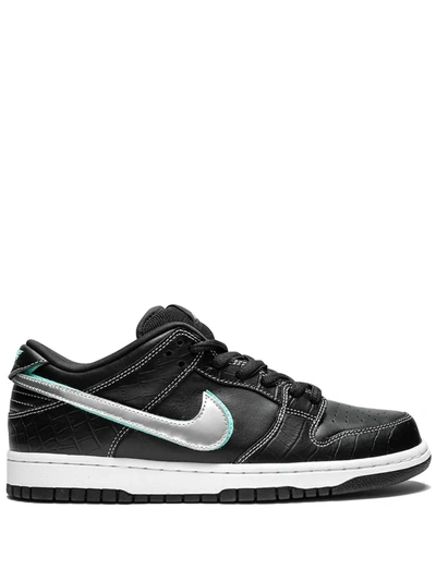 Shop Nike Sb Dunk Low Pro Og Qs "black Diamond" Sneakers