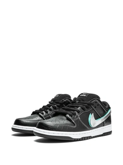 Shop Nike Sb Dunk Low Pro Og Qs "black Diamond" Sneakers