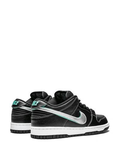Shop Nike Sb Dunk Low Pro Og Qs "black Diamond" Sneakers
