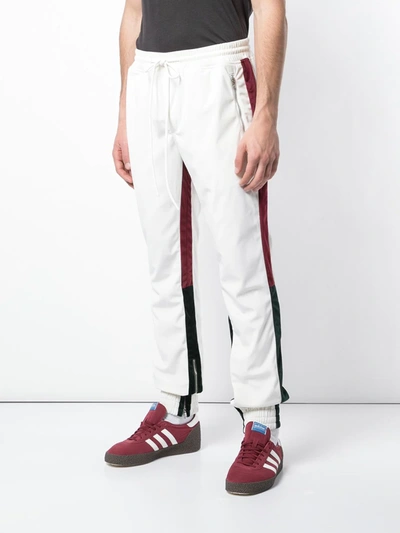 Shop God's Masterful Children Retro Tapered Trousers In White