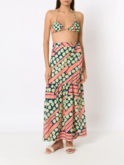 Brigitte Abstract-pattern Print Maxi Skirt In Multicolour