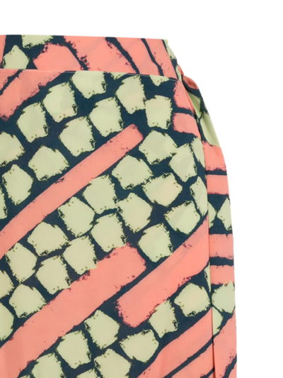 Brigitte Abstract-pattern Print Maxi Skirt In Multicolour