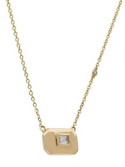 Shop Shay Essential Baguette Necklace In Metallic