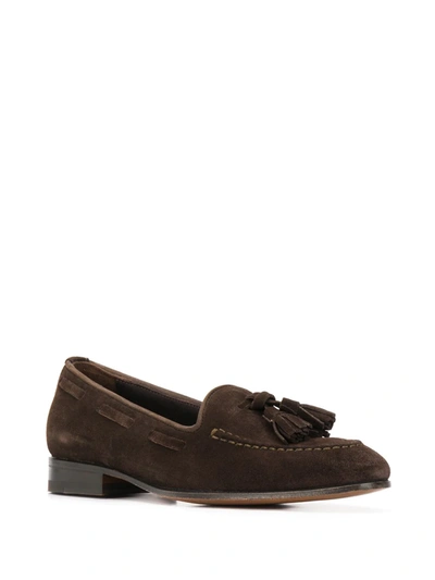 Shop Scarosso Elisa Loafers In Brown
