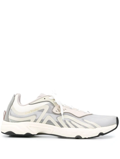 Shop Acne Studios Trail Sneakers In Neutrals