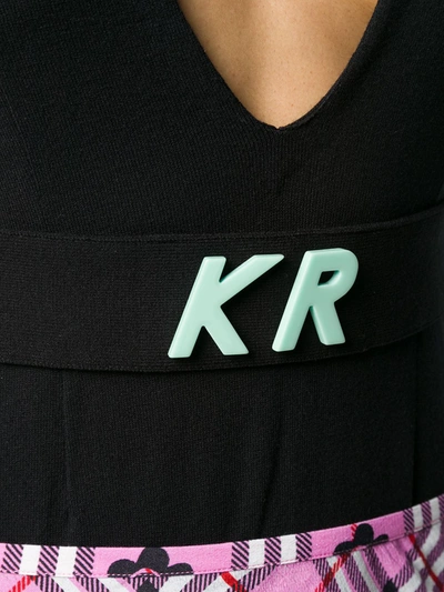 Shop Kirin Logo Plaque Bodysuit In Black