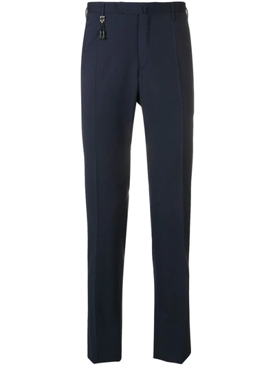 Shop Incotex Slim Tailored Trousers In Blue