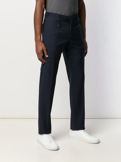 Shop Incotex Slim Tailored Trousers In Blue