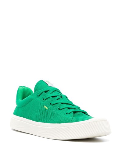 Shop Cariuma Ibi Low Knit Sneakers In Green