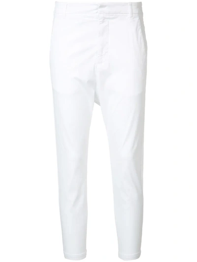 Shop Nili Lotan Cropped Trousers In White