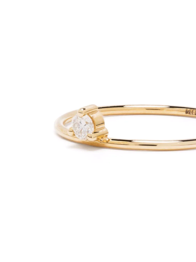 Mizuki 14kt Yellow Gold Diamond Solitaire Ring In Gold