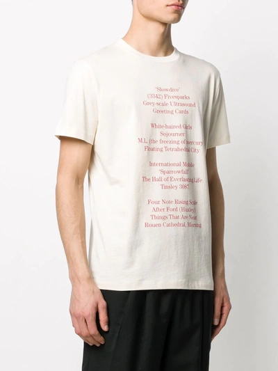 Shop Raf Simons History Of The World T-shirt In Neutrals