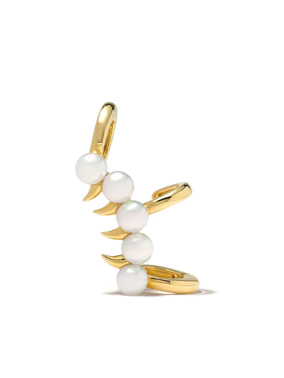 Shop Tasaki 18kt Yellow Gold Danger Scorpion Pearl Ear Cuff