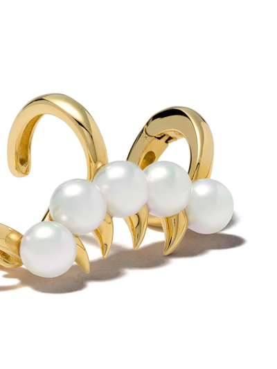 Tasaki 18kt Yellow Gold Danger Scorpion Pearl Ear Cuff In Gold