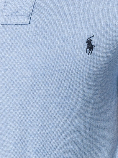 Shop Polo Ralph Lauren Logo-embroidered Polo Shirt In Blue