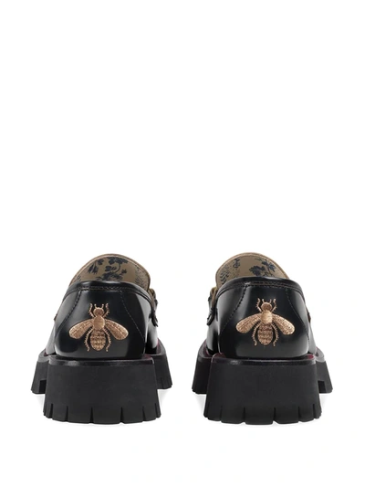 Shop Gucci Horsebit-detail Leather Loafers In Black