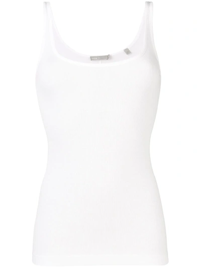 Shop Vince Ribbed Knit Vest In White