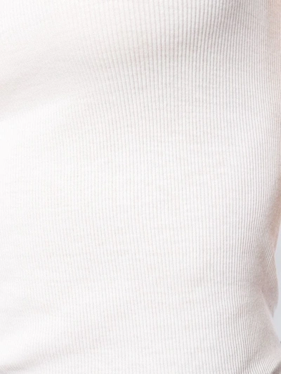 Vince Ribbed Knit Vest In White