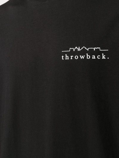 Throwback Logo-print Boxy T-shirt In Black