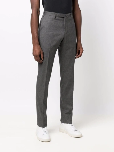 Shop Incotex Mid-rise Slim-fit Chinos In Grau