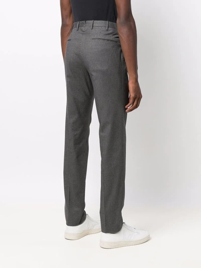 Shop Incotex Mid-rise Slim-fit Chinos In Grau