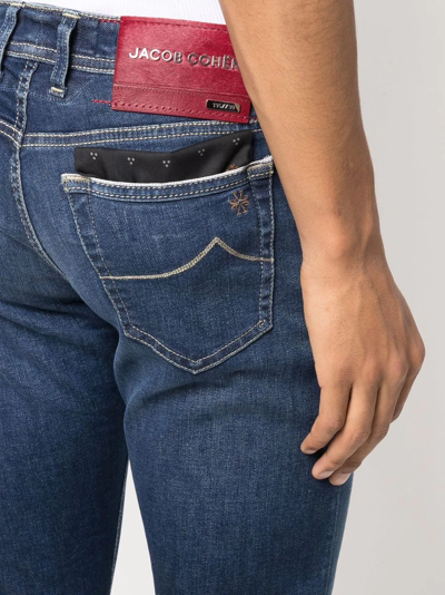 Jacob Cohen Low-rise Skinny Jeans In Blue