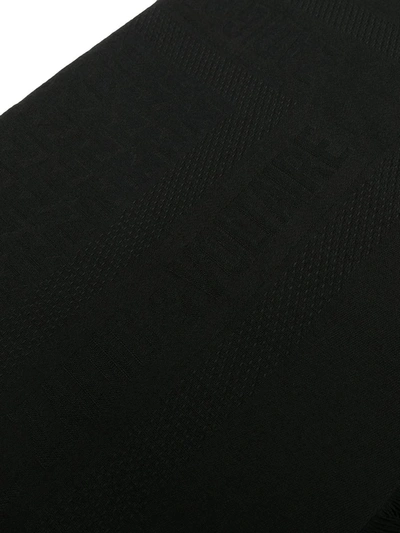 Shop Zadig & Voltaire Glenn Logo Scarf In Black