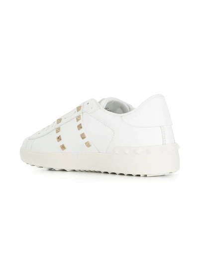 Valentino Garavani Valentino Rockstud Untitled Leather Sneaker In White