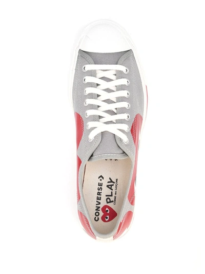 Shop Comme Des Garçons Play X Converse Jack Purcell Low-top Sneakers In Grau