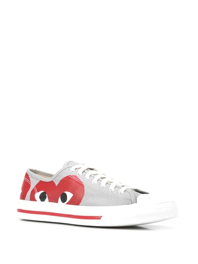 Shop Comme Des Garçons Play X Converse Jack Purcell Low-top Sneakers In Grau