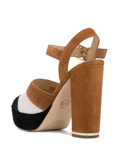 Shop Michael Michael Kors Anise Platform Sandals In Brown
