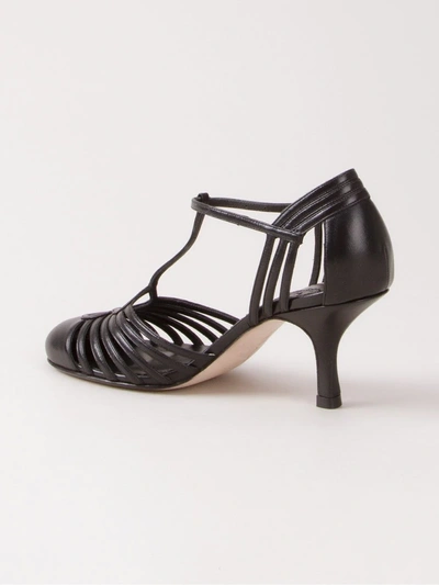 Shop Sarah Chofakian Chamonix Leather Sandals In Black