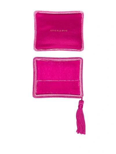 Sophie Bille Brahe Pink Velvet Tassel Jewellery Box