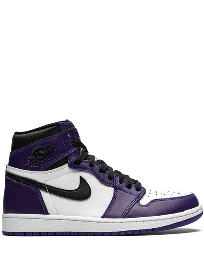 Jordan Air  1 Retro High Og Court Purple 2.0 In White