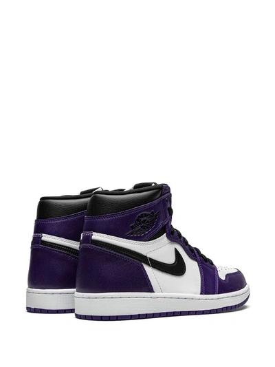 Shop Jordan Air  1 Retro High Og "court Purple 2.0" Sneakers In White