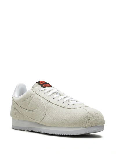 Nike X Stranger Things Cortez Qs "upside Down" Sneakers In White