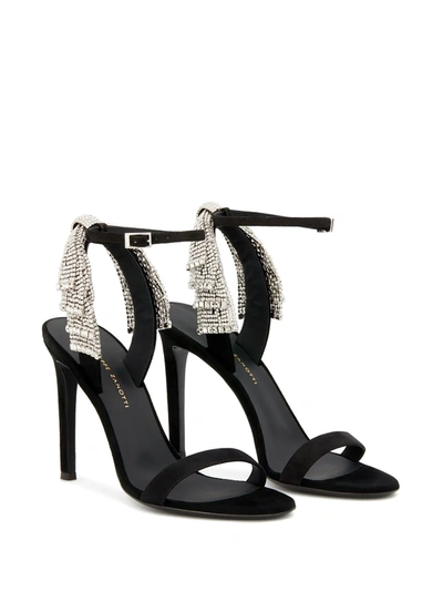 Shop Giuseppe Zanotti Jamila 105mm Embellished Sandals In Black