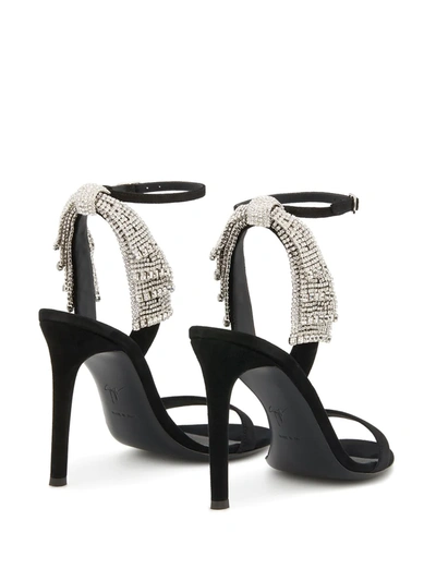 Shop Giuseppe Zanotti Jamila 105mm Embellished Sandals In Black