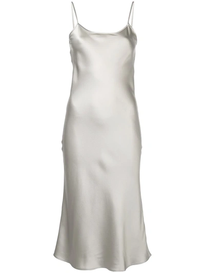 Shop Voz Slip Cami Dress In Grey