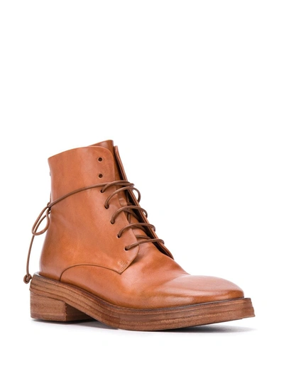 Shop Marsèll Rear Zipped Boots In Brown