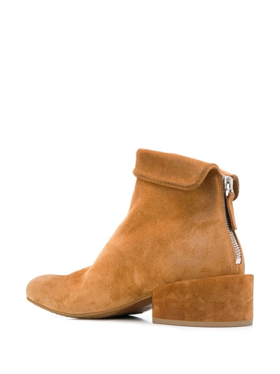 Shop Marsèll Oversized Heel Ankle Boots In Neutral