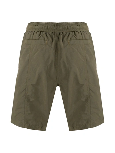 Shop Ami Alexandre Mattiussi Ami De Coeur Long Swim Shorts In Green