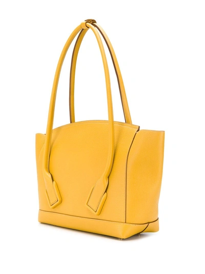 Shop Bottega Veneta Medium Arco Tote Bag In Yellow