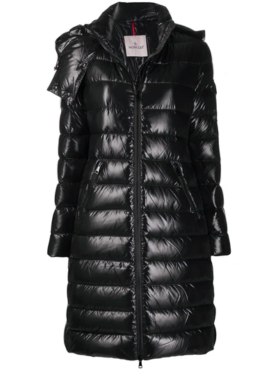 Shop Moncler Moka Puffer Coat In Black