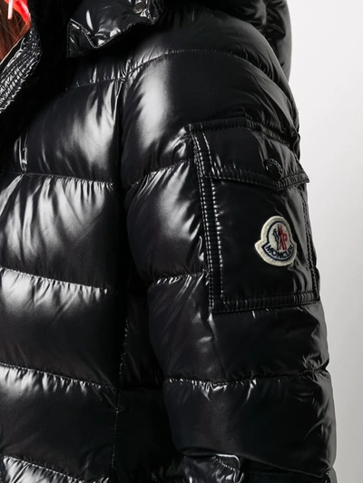 Moncler Moka Quilted Down Coat In Black